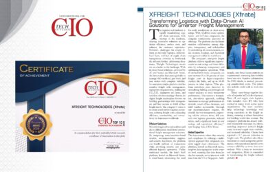 FEATURED IN TOP 10 LOGISTICS TECH STARTUPS 2025