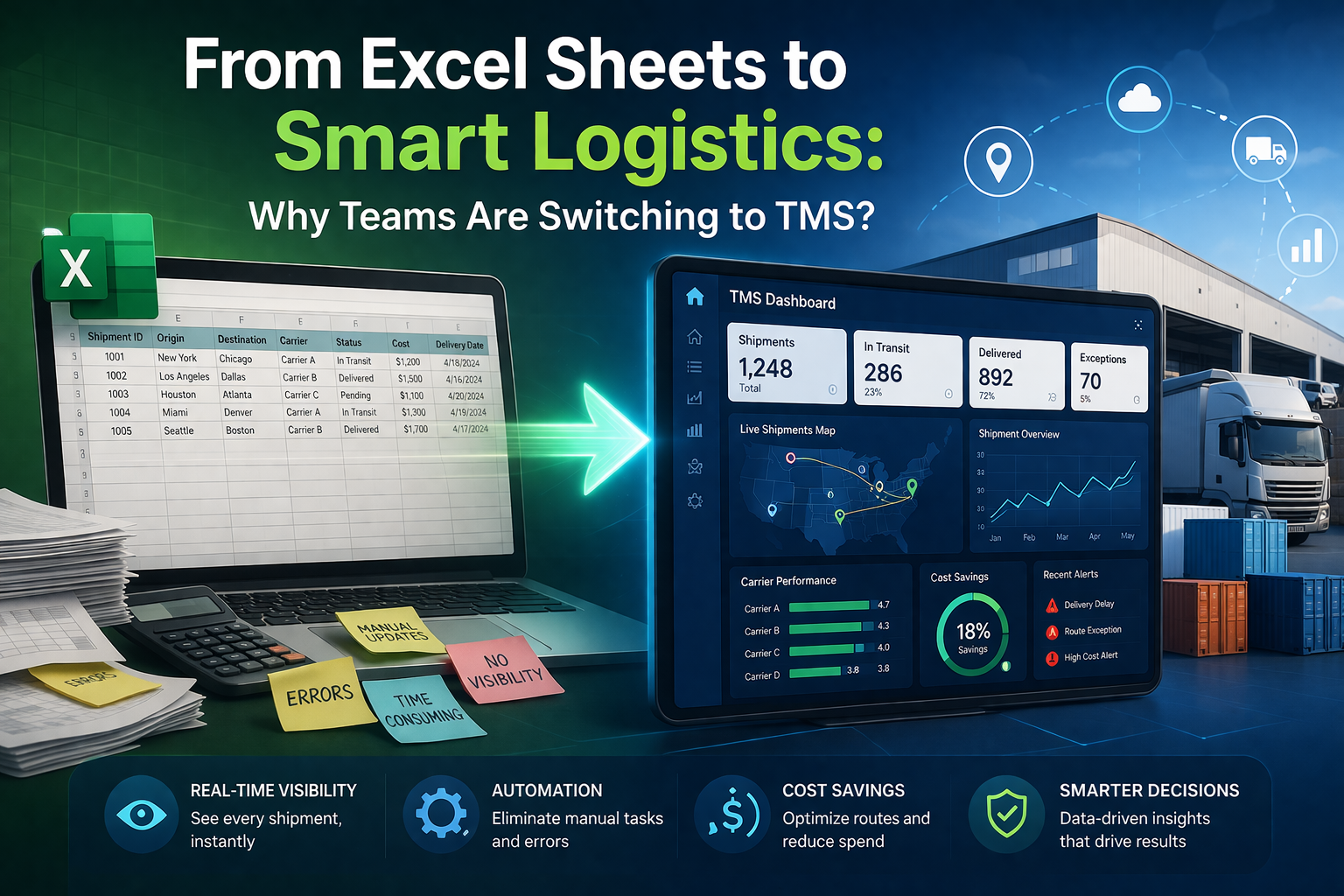 From Excel Sheets to Smart Logistics: Why Teams Are Switching to TMS?